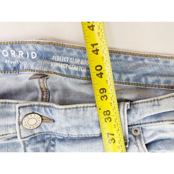 Torrid Size 18R Womens 30" Inseam Perfect Slim Boot Vintage Stretch Blue Jeans - Picture 9 of 12